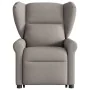 Sillón reclinable de masaje elevable tela gris taupé by , Armchairs - Ref: Foro24-3303391, Price: 295,17 €, Discount: %