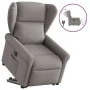 Sillón eléctrico reclinable elevable de tela gris taupe de , Sillones - Ref: Foro24-3303401, Precio: 345,21 €, Descuento: %