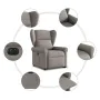 Sillón eléctrico reclinable elevable de tela gris taupe de , Sillones - Ref: Foro24-3303401, Precio: 345,21 €, Descuento: %