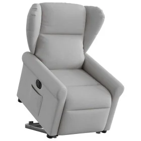 Sillón eléctrico reclinable elevable de tela gris nube by , Armchairs - Ref: Foro24-3303403, Price: 330,06 €, Discount: %