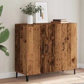 Aparador de madera de ingeniería envejecido 90x34x80 cm von , Sideboards - Ref: Foro24-856892, Preis: 101,92 €, Rabatt: %