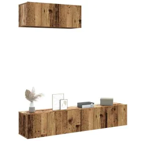 Conjunto de mueble de TV 3 piezas montado la pared madera vieja de , Muebles TV - Ref: Foro24-3329003, Precio: 128,33 €, Desc...