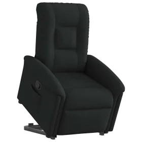 Sillón reclinable elevable tela negro de , Sillones - Ref: Foro24-3303256, Precio: 277,89 €, Descuento: %