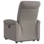 Sillón reclinable elevable tela gris taupe by , Armchairs - Ref: Foro24-3303261, Price: 290,32 €, Discount: %