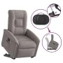 Sillón reclinable elevable tela gris taupe by , Armchairs - Ref: Foro24-3303261, Price: 290,32 €, Discount: %