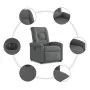 Sillón eléctrico reclinable elevable de tela gris oscuro de , Sillones - Ref: Foro24-3303275, Precio: 329,12 €, Descuento: %