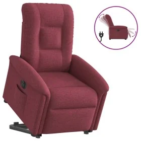 Sillón eléctrico reclinable elevable de tela rojo tinto de , Sillones - Ref: Foro24-3303277, Precio: 323,75 €, Descuento: %