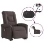 Sillón masaje eléctrico reclinable elevable tela marrón oscuro de , Sillones - Ref: Foro24-3303289, Precio: 344,87 €, Descuen...