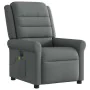 Sillón reclinable de masaje eléctrico tela gris oscuro by , Armchairs - Ref: Foro24-3303305, Price: 249,25 €, Discount: %