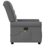 Sillón reclinable de masaje eléctrico tela gris oscuro by , Armchairs - Ref: Foro24-3303305, Price: 249,25 €, Discount: %