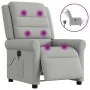 Sillón reclinable de masaje eléctrico tela gris nube by , Armchairs - Ref: Foro24-3303313, Price: 244,32 €, Discount: %
