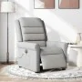 Sillón reclinable de masaje eléctrico tela gris nube by , Armchairs - Ref: Foro24-3303313, Price: 244,32 €, Discount: %