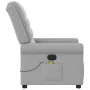 Sillón reclinable de masaje eléctrico tela gris nube by , Armchairs - Ref: Foro24-3303313, Price: 244,32 €, Discount: %