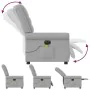 Sillón reclinable de masaje eléctrico tela gris nube by , Armchairs - Ref: Foro24-3303313, Price: 244,32 €, Discount: %