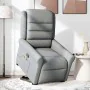 Sillón de masaje reclinable de pie de tela gris claro by , Armchairs - Ref: Foro24-3303324, Price: 298,60 €, Discount: %