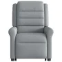 Sillón de masaje reclinable de pie de tela gris claro by , Armchairs - Ref: Foro24-3303324, Price: 298,60 €, Discount: %