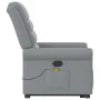 Sillón de masaje reclinable de pie de tela gris claro by , Armchairs - Ref: Foro24-3303324, Price: 298,60 €, Discount: %