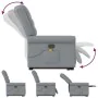 Sillón de masaje reclinable de pie de tela gris claro by , Armchairs - Ref: Foro24-3303324, Price: 298,60 €, Discount: %