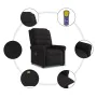 Sillón reclinable de masaje elevable tela negro von , Sessel - Ref: Foro24-3303326, Preis: 298,18 €, Rabatt: %