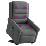 Sillón de masaje eléctrico reclinable elevable tela gris oscuro by , Armchairs - Ref: Foro24-3303345, Price: 332,33 €, Discou...