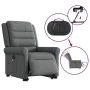 Sillón de masaje eléctrico reclinable elevable tela gris oscuro by , Armchairs - Ref: Foro24-3303345, Price: 332,33 €, Discou...