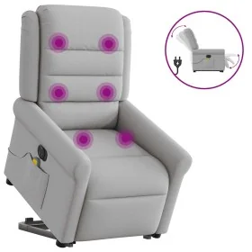 Sillón de masaje eléctrico reclinable elevable tela gris nube de , Sillones - Ref: Foro24-3303353, Precio: 329,06 €, Descuent...