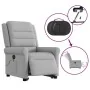 Sillón de masaje eléctrico reclinable elevable tela gris nube by , Armchairs - Ref: Foro24-3303353, Price: 329,06 €, Discount: %