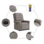 Sillón reclinable de masaje eléctrico tela gris taupe von , Sessel - Ref: Foro24-3303311, Preis: 276,68 €, Rabatt: %