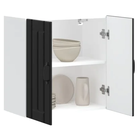 Armario de pared de cocina Lucca madera ingeniería negra von , Küchenschränke - Ref: Foro24-853818, Preis: 54,90 €, Rabatt: %