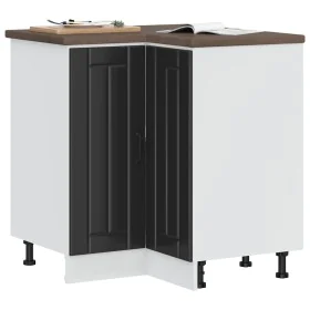 Mueble bajo esquinero de cocina Lucca madera ingeniería negra von , Küchenschränke - Ref: Foro24-853748, Preis: 103,64 €, Rab...