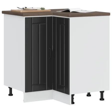 Mueble bajo esquinero de cocina Lucca madera ingeniería negra von , Küchenschränke - Ref: Foro24-853748, Preis: 103,64 €, Rab...