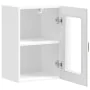 Armario pared para cocina puerta cristal Lucca blanco brillante de , Armarios de cocina - Ref: Foro24-853769, Precio: 64,43 €...