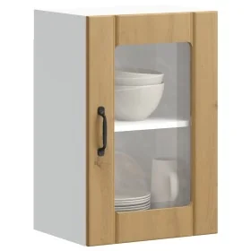 Armario pared para cocina puerta cristal Lucca roble artesanal de , Armarios de cocina - Ref: Foro24-853776, Precio: 64,65 €,...