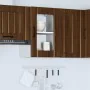 Armario de pared para cocina puerta cristal Lucca roble marrón by , Kitchen cabinets - Ref: Foro24-853774, Price: 58,96 €, Di...