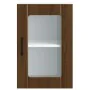 Armario de pared para cocina puerta cristal Lucca roble marrón by , Kitchen cabinets - Ref: Foro24-853774, Price: 58,96 €, Di...