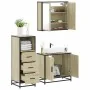 Set de muebles de baño 3 pzas madera contrachapada roble Sonoma by , Bathroom furniture - Ref: Foro24-3301006, Price: 209,84 ...
