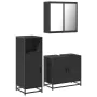 Juego de muebles de baño 3 pzas madera contrachapada negro by , Bathroom furniture - Ref: Foro24-3300945, Price: 217,32 €, Di...