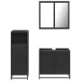 Juego de muebles de baño 3 pzas madera contrachapada negro by , Bathroom furniture - Ref: Foro24-3300945, Price: 217,32 €, Di...