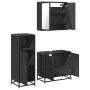 Juego de muebles de baño 3 pzas madera contrachapada negro by , Bathroom furniture - Ref: Foro24-3300945, Price: 217,32 €, Di...