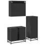 Juego de muebles de baño 3 pzas madera contrachapada negro by , Bathroom furniture - Ref: Foro24-3300945, Price: 217,32 €, Di...