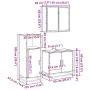 Juego de muebles de baño 3 pzas madera contrachapada negro by , Bathroom furniture - Ref: Foro24-3300945, Price: 217,32 €, Di...