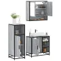 Set de muebles de baño 3 pzas madera contrachapada gris sonoma de , Muebles de baño - Ref: Foro24-3300998, Precio: 225,44 €, ...