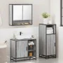 Set de muebles de baño 3 pzas madera contrachapada gris sonoma de , Muebles de baño - Ref: Foro24-3300998, Precio: 225,44 €, ...
