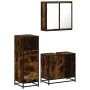 Set de muebles baño 3 pzas madera contrachapada roble ahumado von , Badezimmermöbel - Ref: Foro24-3301027, Preis: 236,89 €, R...