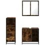 Set de muebles baño 3 pzas madera contrachapada roble ahumado von , Badezimmermöbel - Ref: Foro24-3301027, Preis: 236,89 €, R...