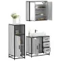 Set de muebles de baño 3 pzas madera contrachapada gris sonoma von , Badezimmermöbel - Ref: Foro24-3300958, Preis: 244,09 €, ...
