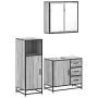 Set de muebles de baño 3 pzas madera contrachapada gris sonoma von , Badezimmermöbel - Ref: Foro24-3300958, Preis: 244,09 €, ...