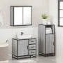 Set de muebles de baño 3 pzas madera contrachapada gris sonoma von , Badezimmermöbel - Ref: Foro24-3300958, Preis: 244,09 €, ...
