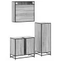 Set de muebles de baño 3 pzas madera contrachapada gris sonoma von , Badezimmermöbel - Ref: Foro24-3300958, Preis: 244,09 €, ...