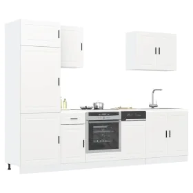 Mueble de cocina Kalmar blanco 7 piezas madera contrachapada de , Armarios de cocina - Ref: Foro24-3314781, Precio: 577,61 €,...
